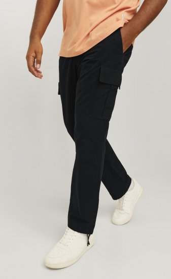 Jack & Jones JPSTKANE JJBARKLEY Cargopants Black - Jeans og bukser - Store Bukser og Store Jeans