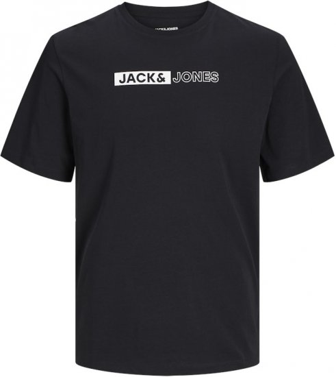 Jack & Jones CORP Logo Play 5 T-Shirt Black - T-skjorter - Store T-skjorter - 2XL-14XL