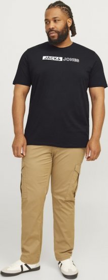 Jack & Jones CORP Logo Play 5 T-Shirt Black - T-skjorter - Store T-skjorter - 2XL-14XL