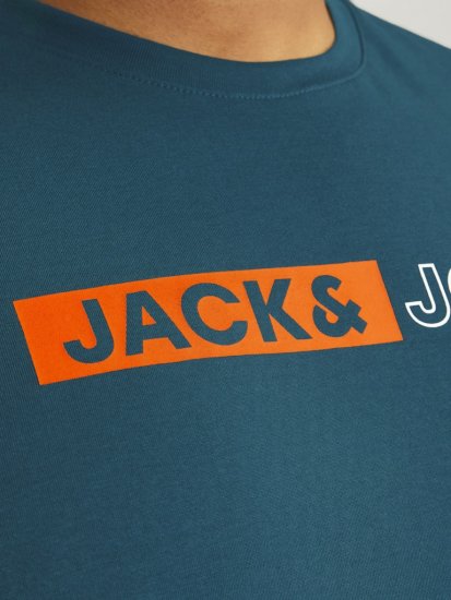 Jack & Jones CORP Logo Play 5 T-Shirt Deep Teal - T-skjorter - Store T-skjorter - 2XL-14XL