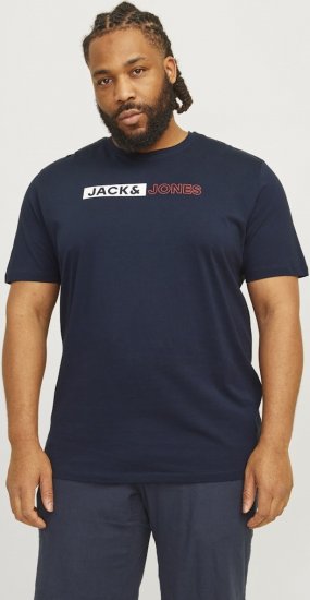 Jack & Jones CORP Logo Play 5 T-Shirt Navy Blazer - T-skjorter - Store T-skjorter - 2XL-14XL