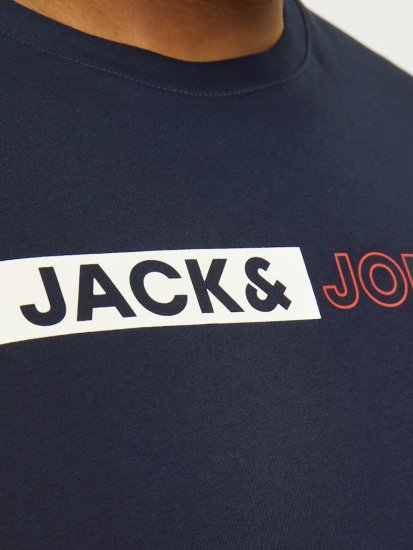 Jack & Jones CORP Logo Play 5 T-Shirt Navy Blazer - T-skjorter - Store T-skjorter - 2XL-14XL