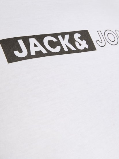 Jack & Jones CORP Logo Play 5 T-Shirt White - T-skjorter - Store T-skjorter - 2XL-14XL