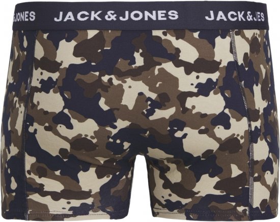 Jack & Jones JACCAMOFLAGE Trunks 3-Pack Navy Blazer - Undertøy & badetøy - Undertøy store størrelser 