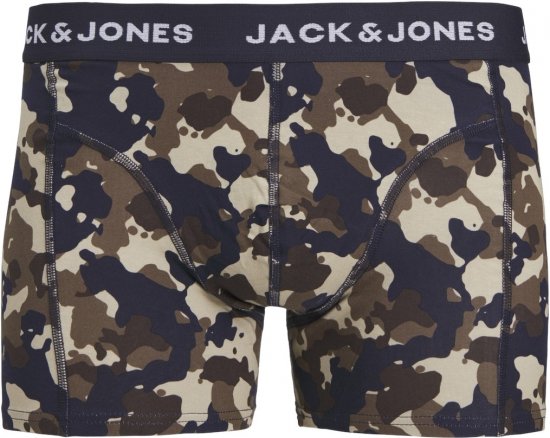 Jack & Jones JACCAMOFLAGE Trunks 3-Pack Navy Blazer - Undertøy & badetøy - Undertøy store størrelser 