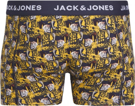 Jack & Jones SKULLROCK Trunks 3-Pack Navy Blazer - Undertøy & badetøy - Undertøy store størrelser 