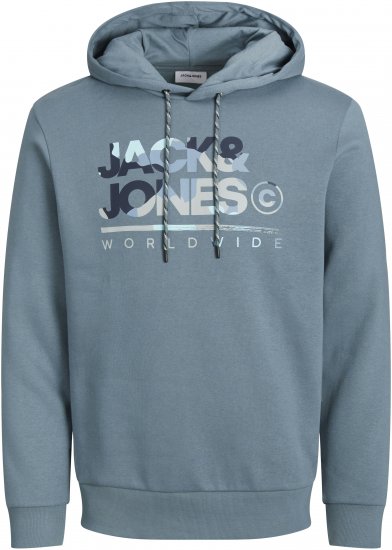 Jack & Jones JJLUKE Hoodie Goblin Blue - Gensere og hettegensere - Store hettegensere - 2XL-14XL