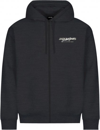 Jack & Jones ALVIS Hoodie Black - Gensere og hettegensere - Store hettegensere - 2XL-14XL