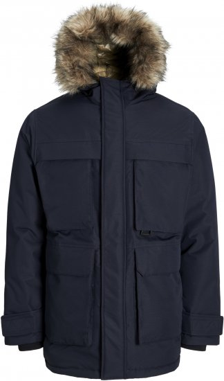 Jack & Jones STAR Parka Dark Navy - Jakker - Store jakker - 2XL-12XL