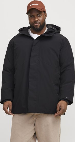 Jack & Jones KEEN Windproof Parka Black - Jakker - Store jakker - 2XL-12XL
