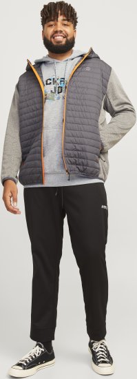 Jack & Jones JCOOUTDOOR Hoodie Light Grey - Gensere og hettegensere - Store hettegensere - 2XL-14XL
