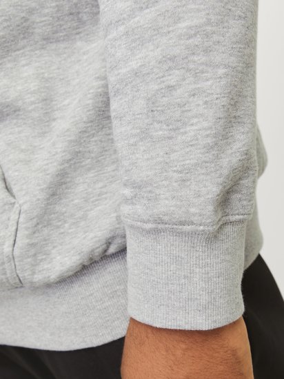 Jack & Jones JCOOUTDOOR Hoodie Light Grey - Gensere og hettegensere - Store hettegensere - 2XL-14XL