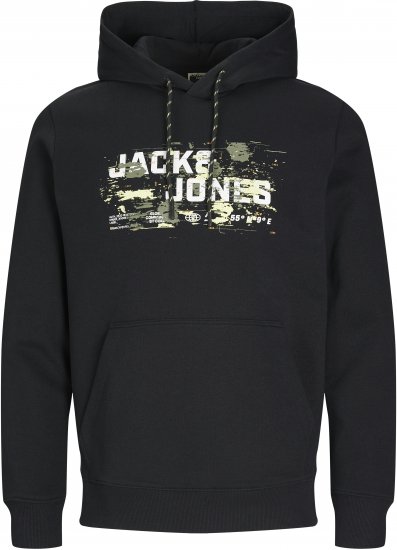 Jack & Jones JCOOUTDOOR Hoodie Black - Gensere og hettegensere - Store hettegensere - 2XL-14XL