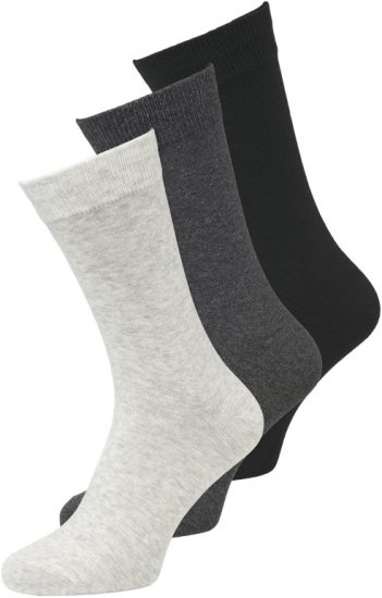 Jack & Jones RAFAEL Socks 3-Pack Grey - Undertøy & Badetøy - Undertøy store størrelser 
