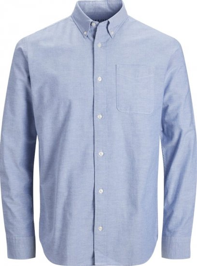 Jack & Jones Brook Oxford Long Sleeve Shirt Cashmere Blue - Skjorter - Store skjorter - 2XL-8XL