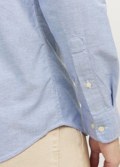 Jack & Jones Brook Oxford Long Sleeve Shirt Cashmere Blue - Skjorter - Store skjorter - 2XL-8XL