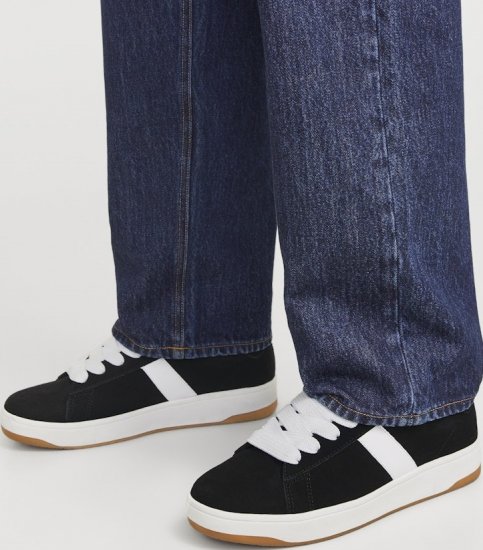 Jack & Jones Miles SYN Suede Sneakers Black - Herresko 40-52 - Herresko i store størrelser