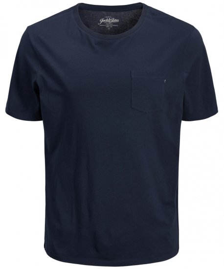 Jack & Jones JJEPOCKET Tee Navy - T-skjorter - Store T-skjorter - 2XL-14XL