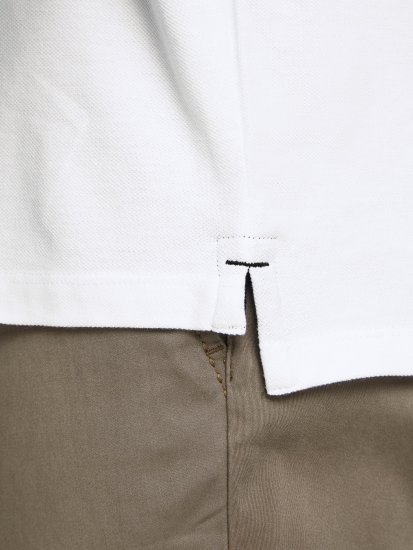 Jack & Jones PAULOS Short Sleeve Polo White/PS - Polo- & piqueskjorter - Poloskjorte i store størrelser - 2XL-8XL