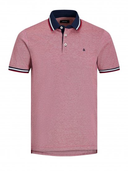Jack & Jones Paulos Polo Rio Red - Polo- & piqueskjorter - Poloskjorte i store størrelser - 2XL-8XL