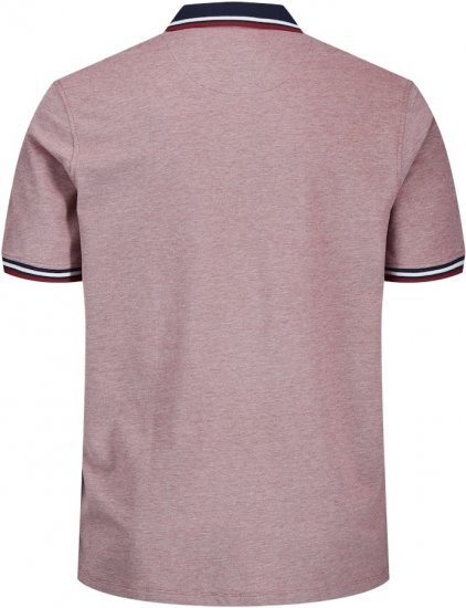 Jack & Jones PAULOS Short Sleeve Polo Rio Red/PS - Polo- & piqueskjorter - Poloskjorte i store størrelser - 2XL-8XL