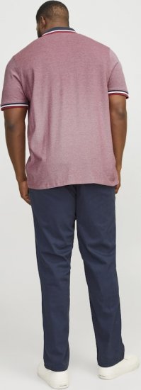 Jack & Jones PAULOS Short Sleeve Polo Rio Red/PS - Polo- & piqueskjorter - Poloskjorte i store størrelser - 2XL-8XL