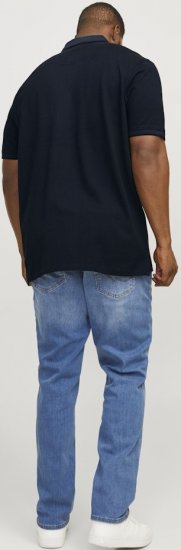 Jack & Jones PAULOS Short Sleeve Polo Dark Navy/PS - Polo- & piqueskjorter - Poloskjorte i store størrelser - 2XL-8XL