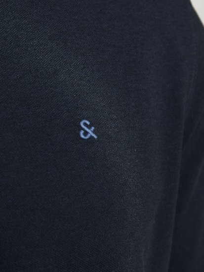 Jack & Jones PAULOS Short Sleeve Polo Dark Navy/PS - Polo- & piqueskjorter - Poloskjorte i store størrelser - 2XL-8XL