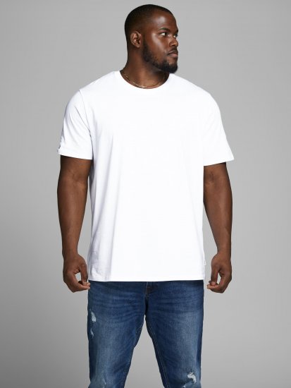 Jack & Jones Organic Basic T-shirt White - T-skjorter - Store T-skjorter - 2XL-14XL