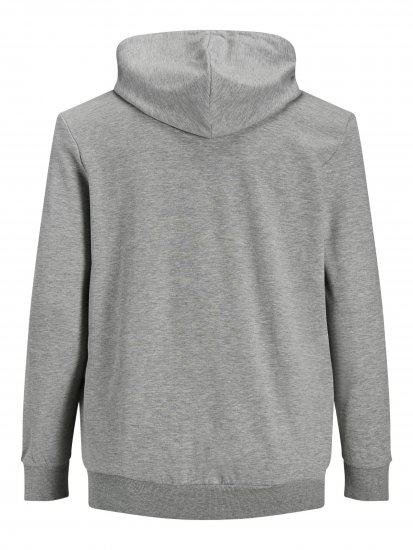 Jack & Jones Basic Sweat Zip Hood Light Grey Melange - Gensere og hettegensere - Store hettegensere - 2XL-14XL