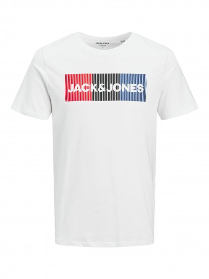 Jack & Jones JJECORP Logo Play T-Shirt White - T-skjorter - Store T-skjorter - 2XL-14XL