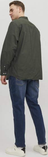 Jack & Jones OXFORD LS Shirt Green - Skjorter - Store skjorter - 2XL-8XL