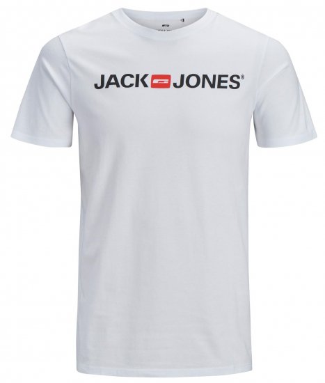 Jack & Jones JJECORP LOGO T-Shirt White - T-skjorter - Store T-skjorter - 2XL-14XL