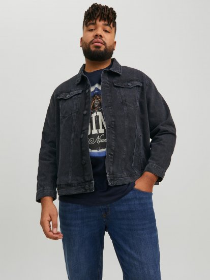 Jack & Jones JJIJEAN Denim Jacket Black Denim - Jakker - Store jakker - 2XL-12XL