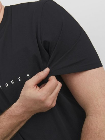 Jack & Jones STAR T-Shirt Black - T-skjorter - Store T-skjorter - 2XL-14XL