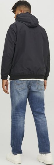 Jack & Jones RUSH SOLID Bomber Jacket with Hood Black - Jakker - Store jakker - 2XL-12XL