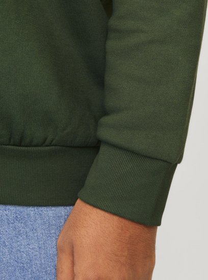 Jack & Jones 2 COL LOGO Hoodie Kombu Green - Gensere og hettegensere - Store hettegensere - 2XL-14XL