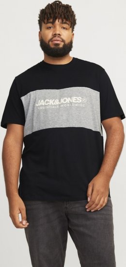 Jack & Jones LEGACY BLOCKING T-Shirt Black - T-skjorter - Store T-skjorter - 2XL-14XL