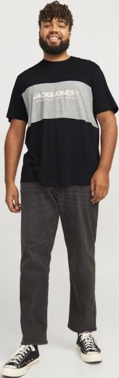 Jack & Jones LEGACY BLOCKING T-Shirt Black - T-skjorter - Store T-skjorter - 2XL-14XL