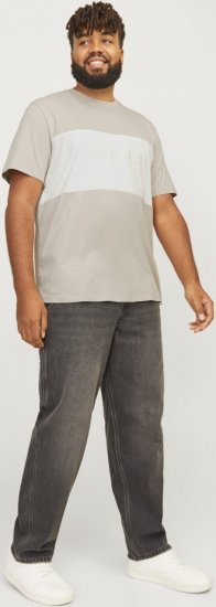 Jack & Jones LEGACY BLOCKING T-Shirt Beige - T-skjorter - Store T-skjorter - 2XL-14XL
