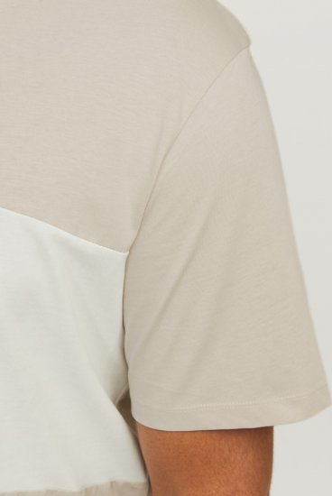 Jack & Jones LEGACY BLOCKING T-Shirt Beige - T-skjorter - Store T-skjorter - 2XL-14XL