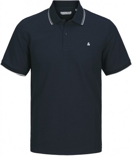 Jack & Jones AUSTIN PLAY Polo Dark Blue - Polo- & piqueskjorter - Poloskjorte i store størrelser - 2XL-8XL