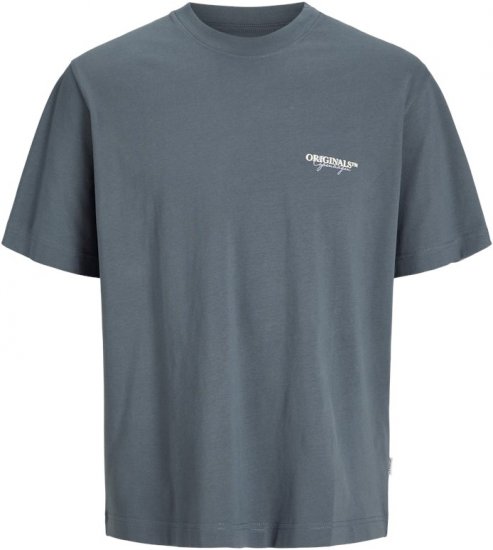 Jack & Jones Lington Crew Neck T-Shirt Grey - T-skjorter - Store T-skjorter - 2XL-14XL