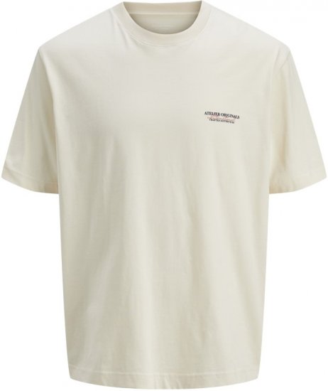 Jack & Jones Lington Crew Neck T-Shirt White - T-skjorter - Store T-skjorter - 2XL-14XL