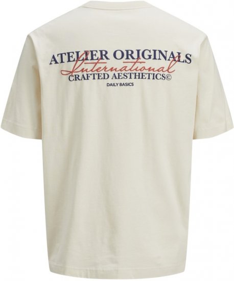 Jack & Jones Lington Crew Neck T-Shirt White - T-skjorter - Store T-skjorter - 2XL-14XL
