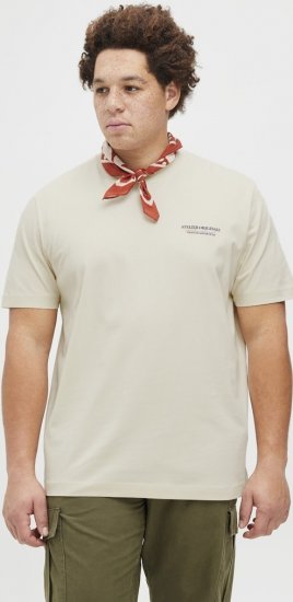 Jack & Jones Lington Crew Neck T-Shirt White - T-skjorter - Store T-skjorter - 2XL-14XL