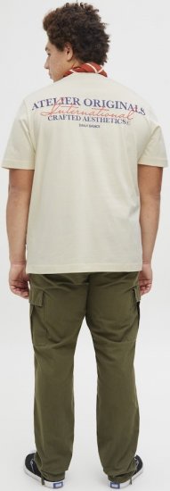 Jack & Jones Lington Crew Neck T-Shirt White - T-skjorter - Store T-skjorter - 2XL-14XL