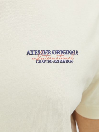 Jack & Jones Lington Crew Neck T-Shirt White - T-skjorter - Store T-skjorter - 2XL-14XL