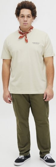 Jack & Jones Lington Crew Neck T-Shirt White - T-skjorter - Store T-skjorter - 2XL-14XL