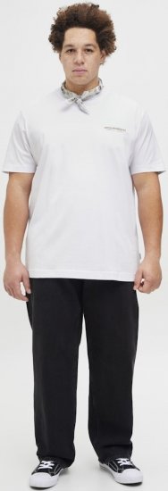 Jack & Jones Lington Crew Neck T-Shirt Bright White - T-skjorter - Store T-skjorter - 2XL-14XL